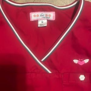 Koi red scrubs set M